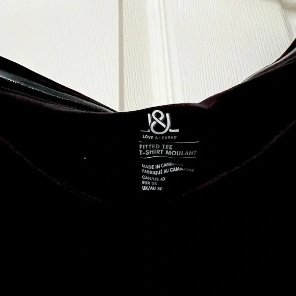 Love & Legend Fitted Off the Shoulder Top - 4X - Picture 2 of 4